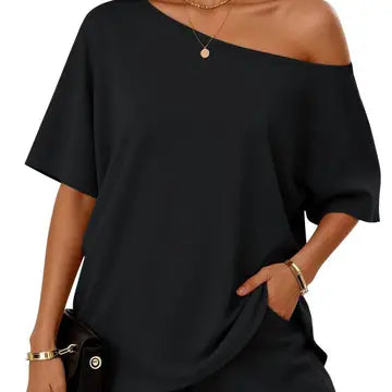 Black 2-Piece One Shoulder Set
