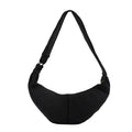 Black Knit Slouchy Crossbody Sling