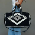 Black White & Tan Western Duffel