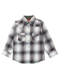 Boy's Western Pearl Snap Plaid Shirt