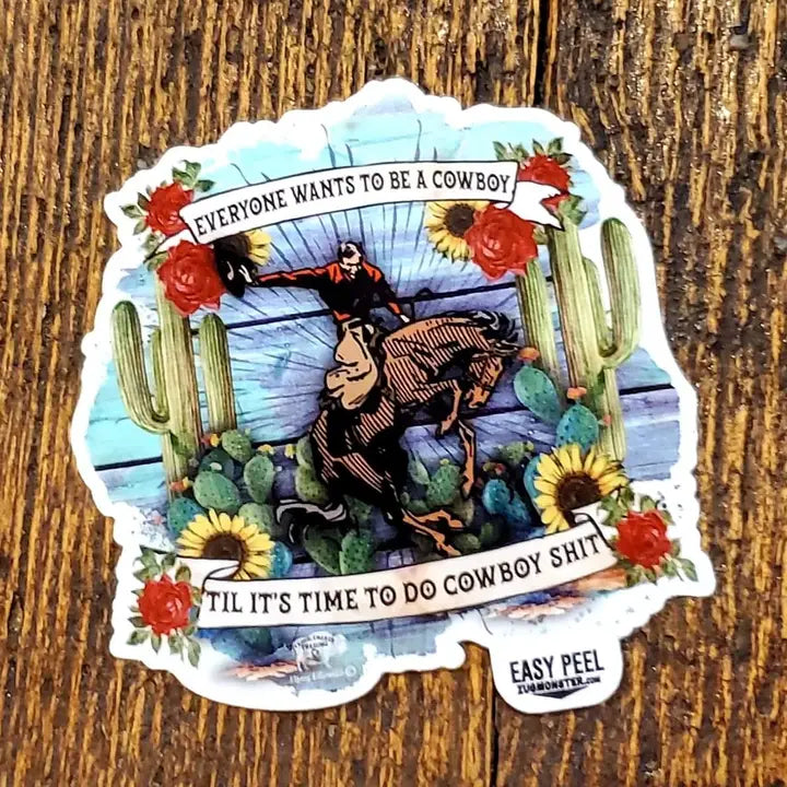 Cowboy Shit Sticker