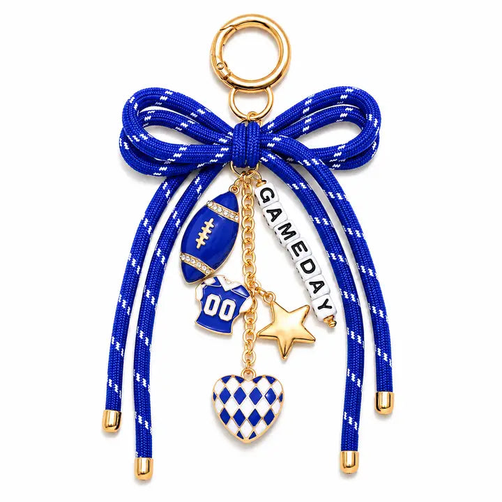 Gameday Bow Bag Charm