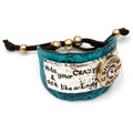Hide Your Crazy & Act Like A Lady Patina Western Bracelet Cuff