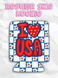 I Heart USA Regular Koozie