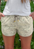 Chloe Camo Everyday Shorts White Medium