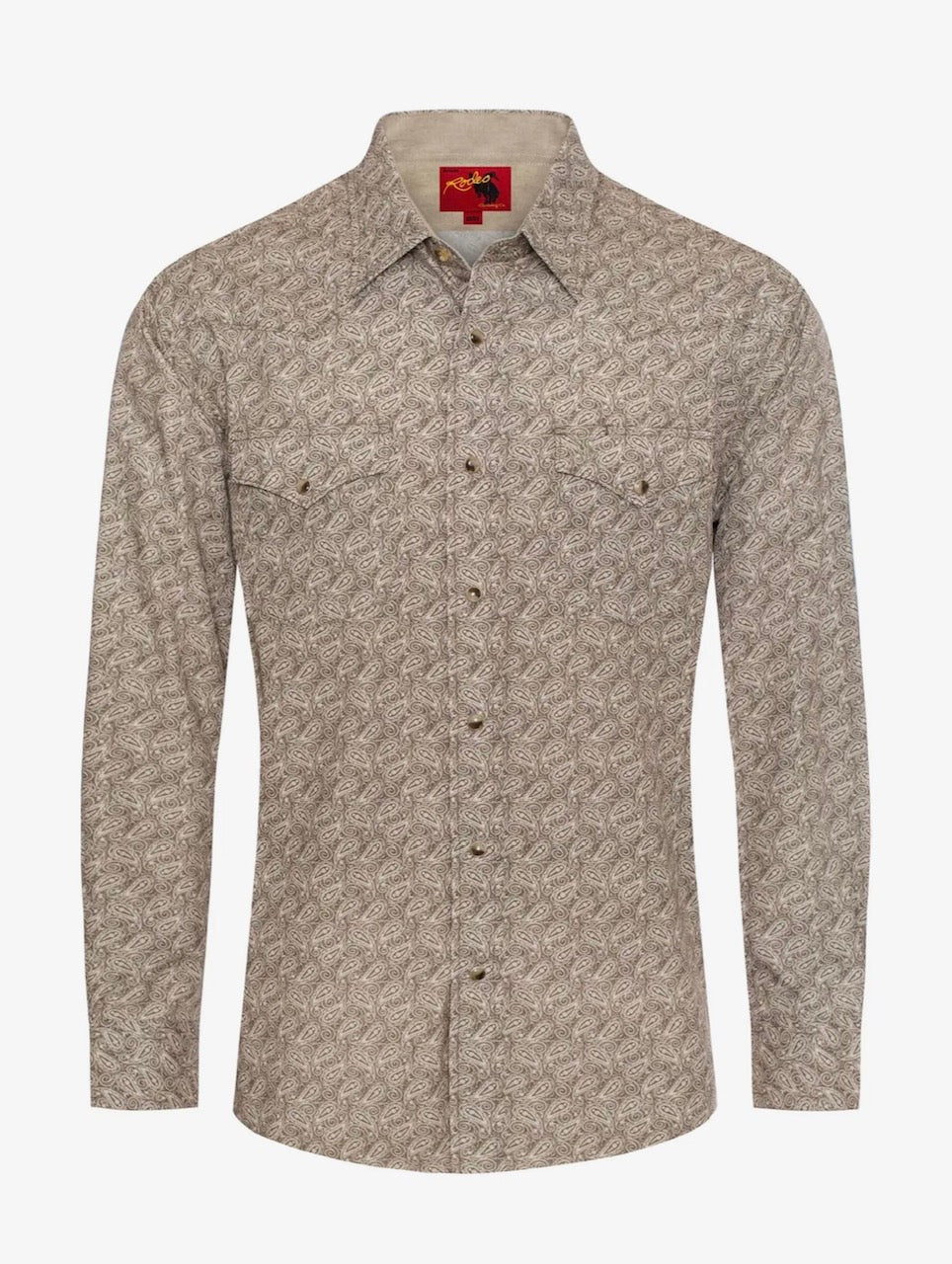 Men's Western Pearl Snap Print Shirt