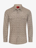 Men's Western Pearl Snap Print Shirt