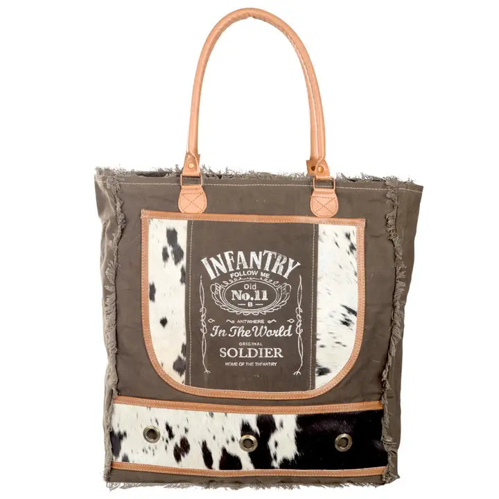 Infantry Follow Me Tote Bag With Fringe