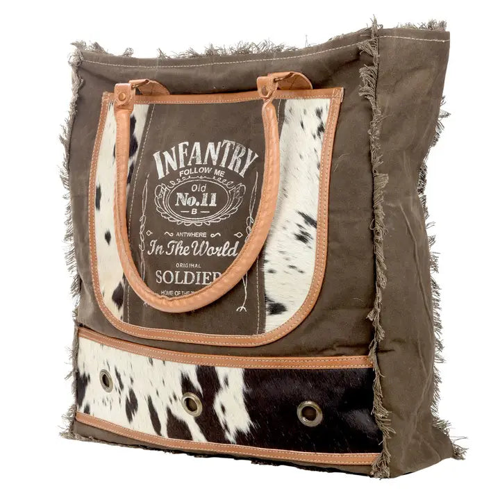 Infantry Follow Me Tote Bag With Fringe