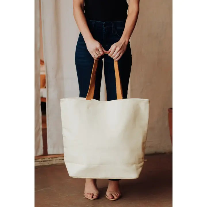 Ivory Cactus Landscape Tote