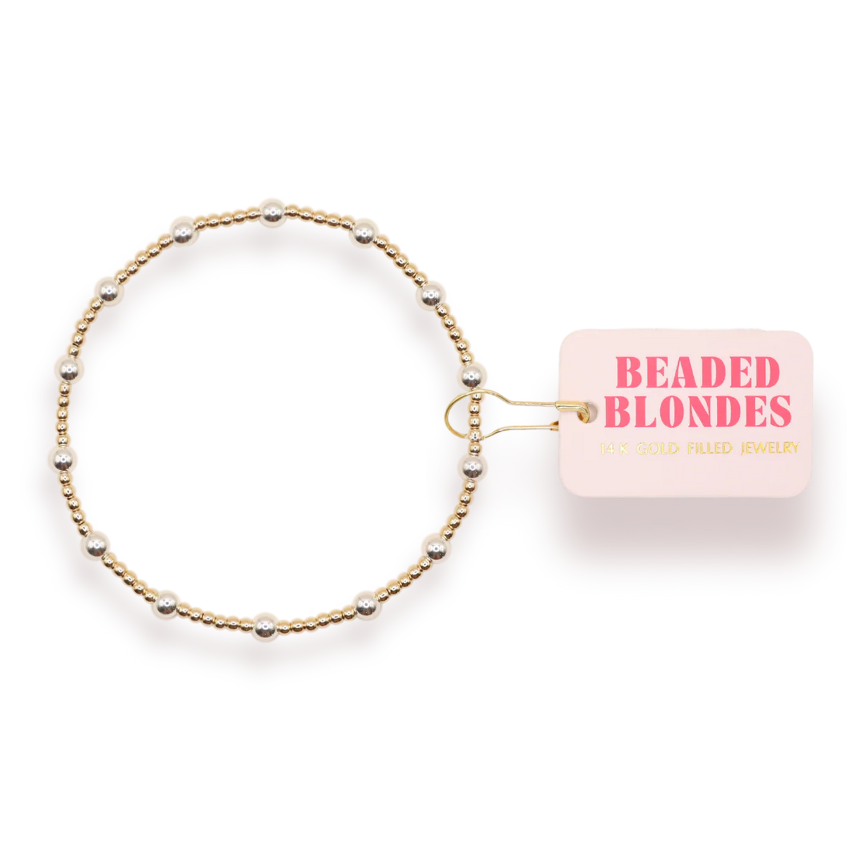 June Bracelet in Gold with Silver 6.75