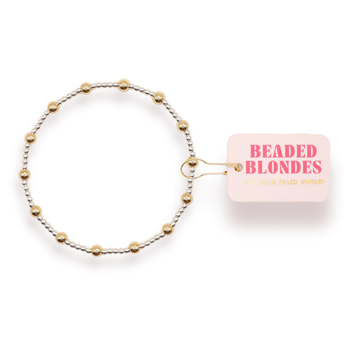 June Bracelet in Silver with Gold 6.75