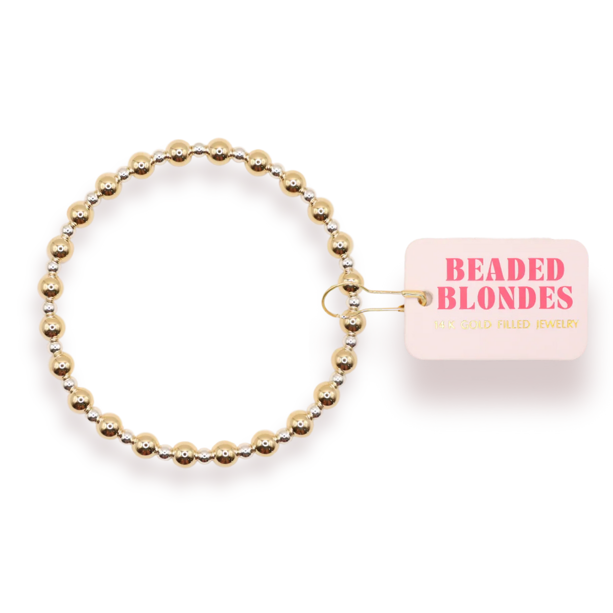 Katy Bracelet in Gold with Silver 6.75