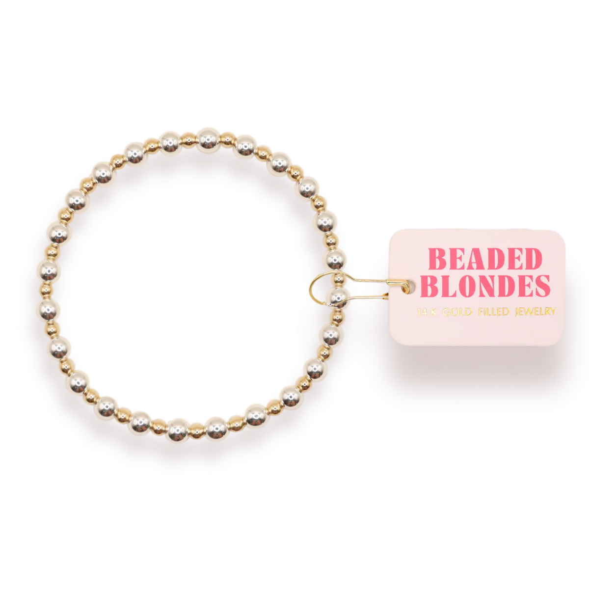 Katy Bracelet in Silver with Gold 6.75
