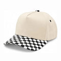 Kids/Baby Two Tone Vintage Checker Print Cap Black/Beige