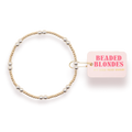 Leah Bracelet in Gold with Silver 6.75