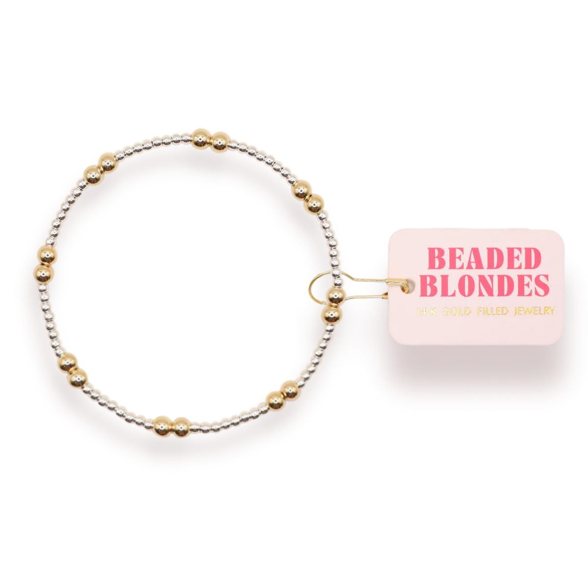 Leah Bracelet in Silver with Gold 6.75