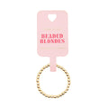 Lexi Beaded Band Ring in Gold 9/10 (2mm)