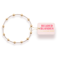 Lively Bracelet in Silver with Gold 6.75