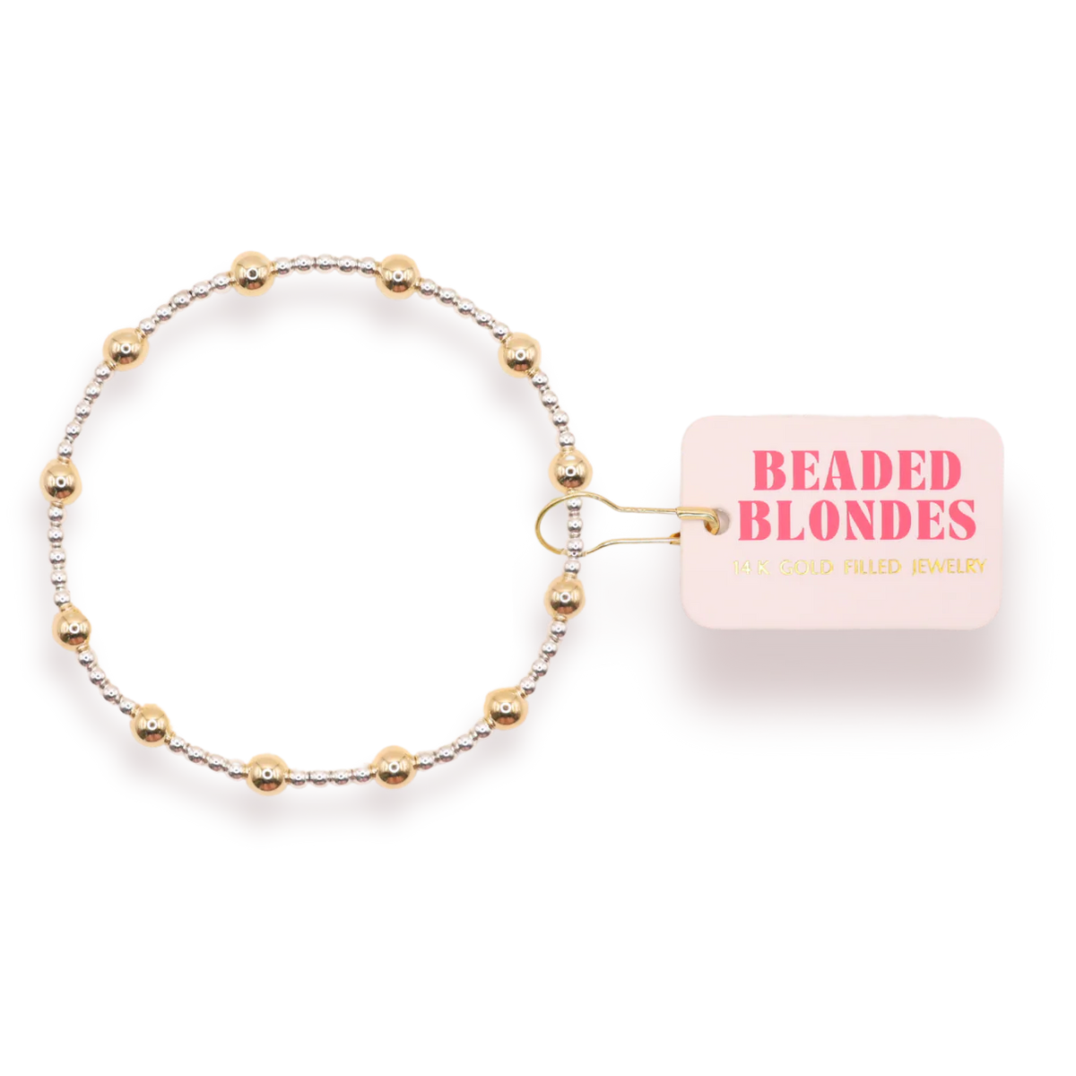 Lively Bracelet in Silver with Gold 6.75