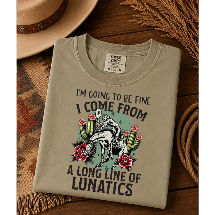 Long Line Of Lunatics Short Sleeve Tee