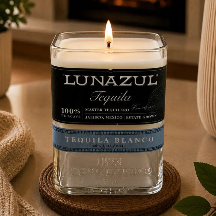 Lunazul Tequila Bottle Candle 20oz