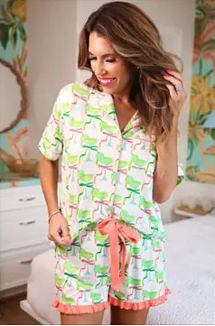 Margarita Moment Ruffle Pajama Set