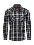 Men's Long Sleeve Pearl Snap 496 XXL