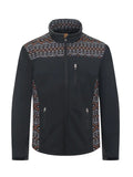 Men's Western Aztec Waterproof Jacket Black/Brown
