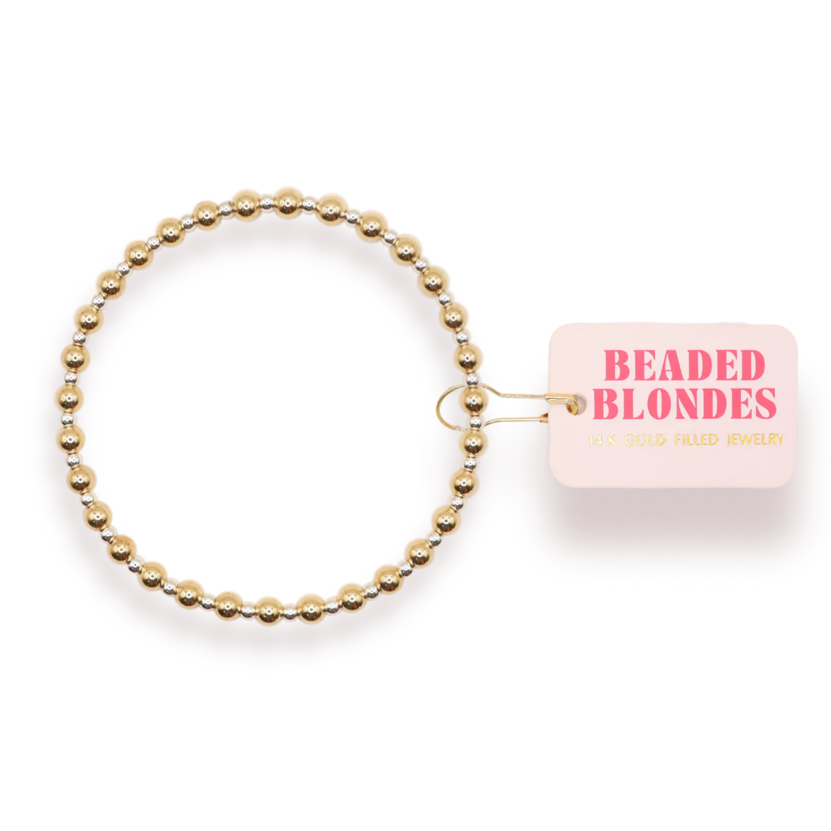 Mini Katy Bracelet in Gold with Silver 6.75
