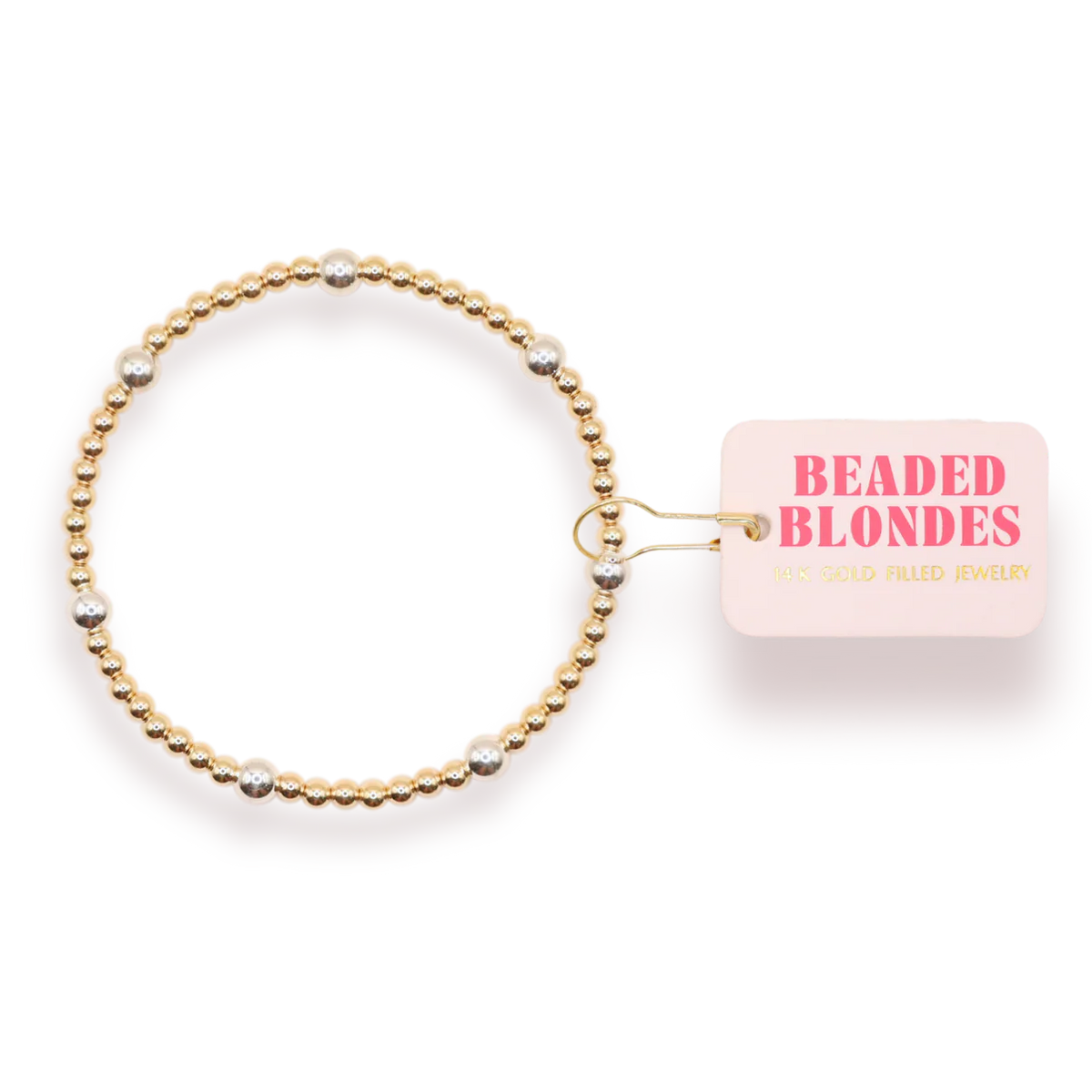 Olive Bracelet in Gold with Silver 6.75