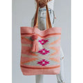 Orange Bright Pink & Slate Aztec Tote