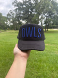 Owl Embroidered Trucker Hats