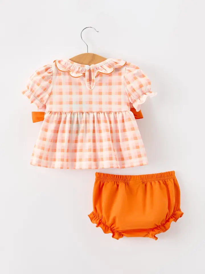 Pumpkin Girls Bloomer Set