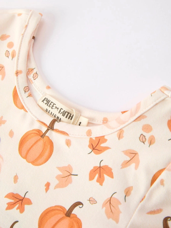 Pumpkin Girls Long Sleeve Dress