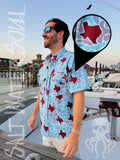 Texas Maroon Camo Fishing Shirt S