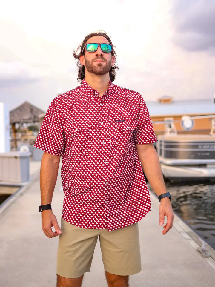 The Houston Pearl Snap Fishing Shirt XL