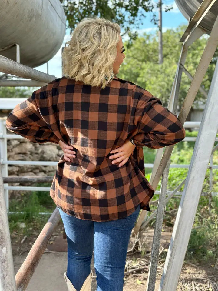 Toffee-Black Everyday Comfort Flannel