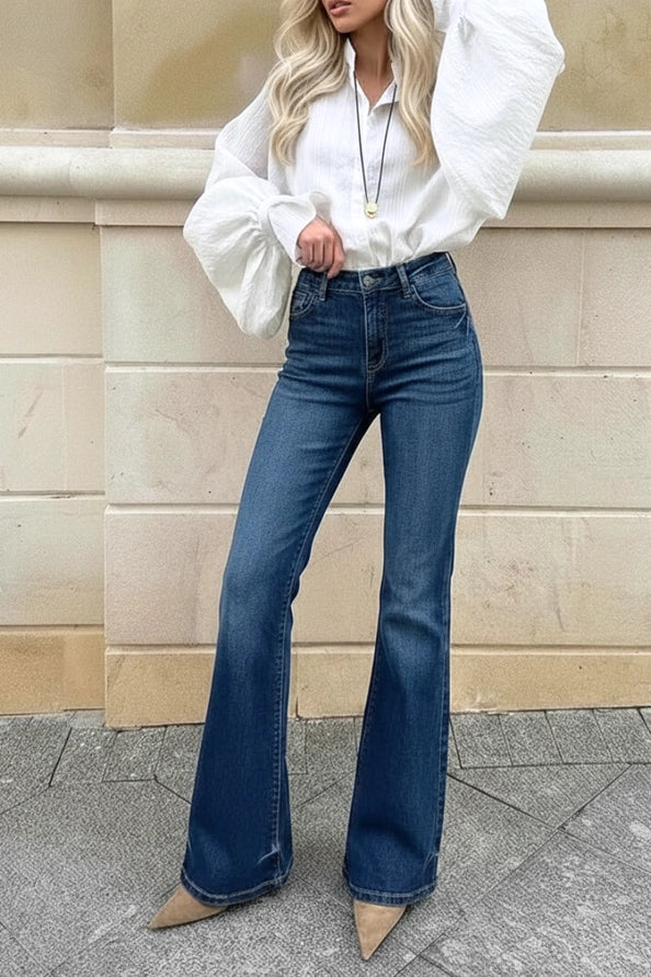 Tummy Control High Rise Holly Flare Jeans