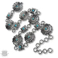 Turquoise Western Round & Square Concho Link Belt