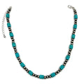 Southwestern Beads Turquoise Stone Collar Necklace