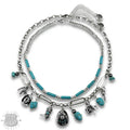 Western Style Charm Necklace Turquoise