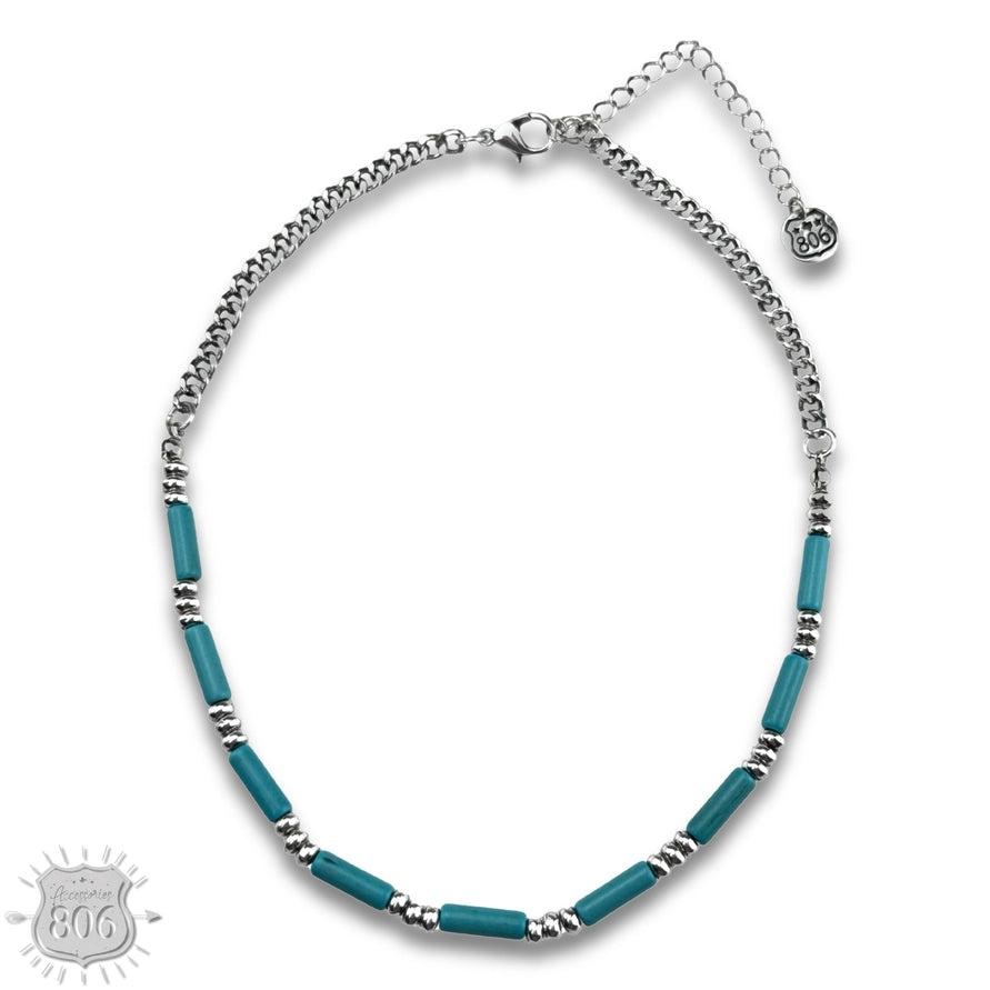 Western Style Charm Necklace Turquoise