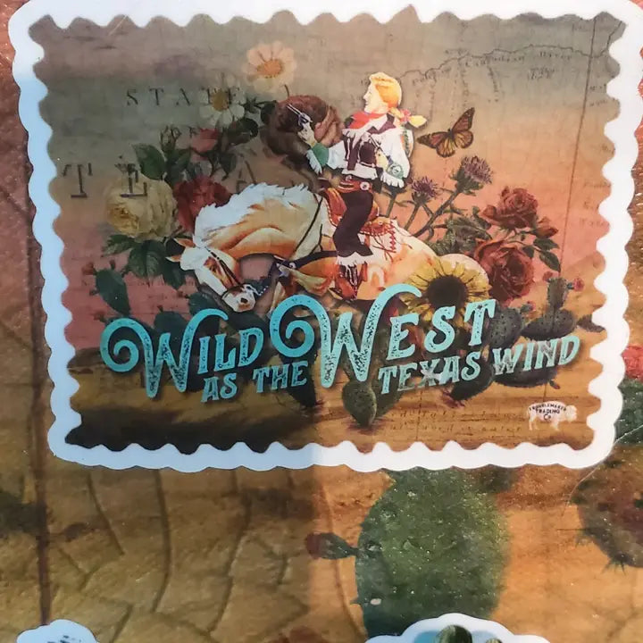 Wild As The West Texas Wind Sticker