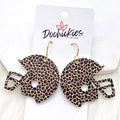Wild Side 1.5" Football Helmet Earrings
