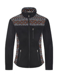 Women's Western Aztec Waterproof Jacket Black/Brown