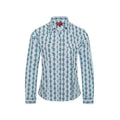Women's Western Print Pearl Snap Shirt