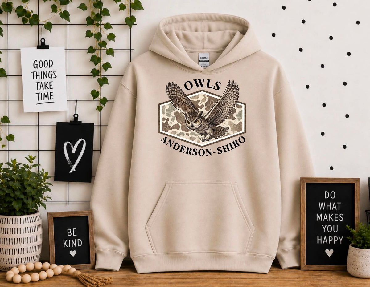 Adult Sand Owl Camo Hoodie